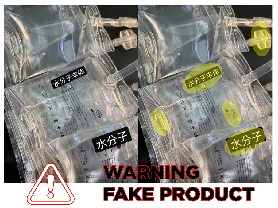 WARNING FROM MANUFACTURER OF FAKE PRODUCTS MADE IN CHINA 