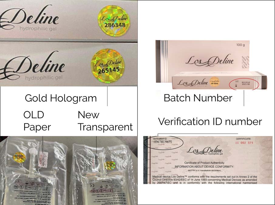  Los Deline® contains Certificate of Authenticity has a unique Verification ID number, which is